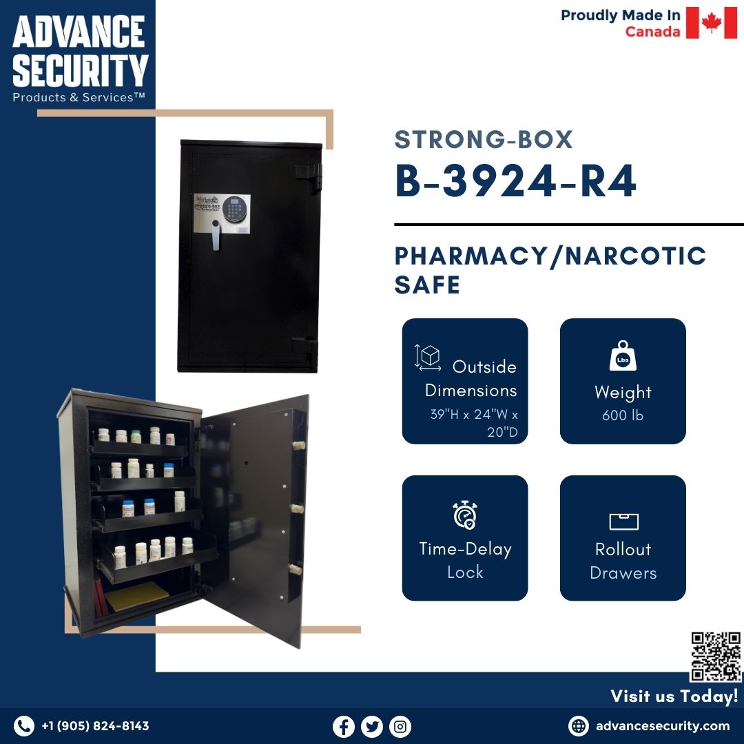 Strong-Box B-3924-R4 Pharmacy Safe with Time Delay Lock
